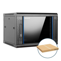 Armario rack mural 19 pulgadas phasak pro 9u 600x450 desmontado (envio flat pack) (incluyen 2 vent bolsa tornilleria)pho