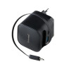Cargador de pared intenso 65w gan w65acic retractil negro