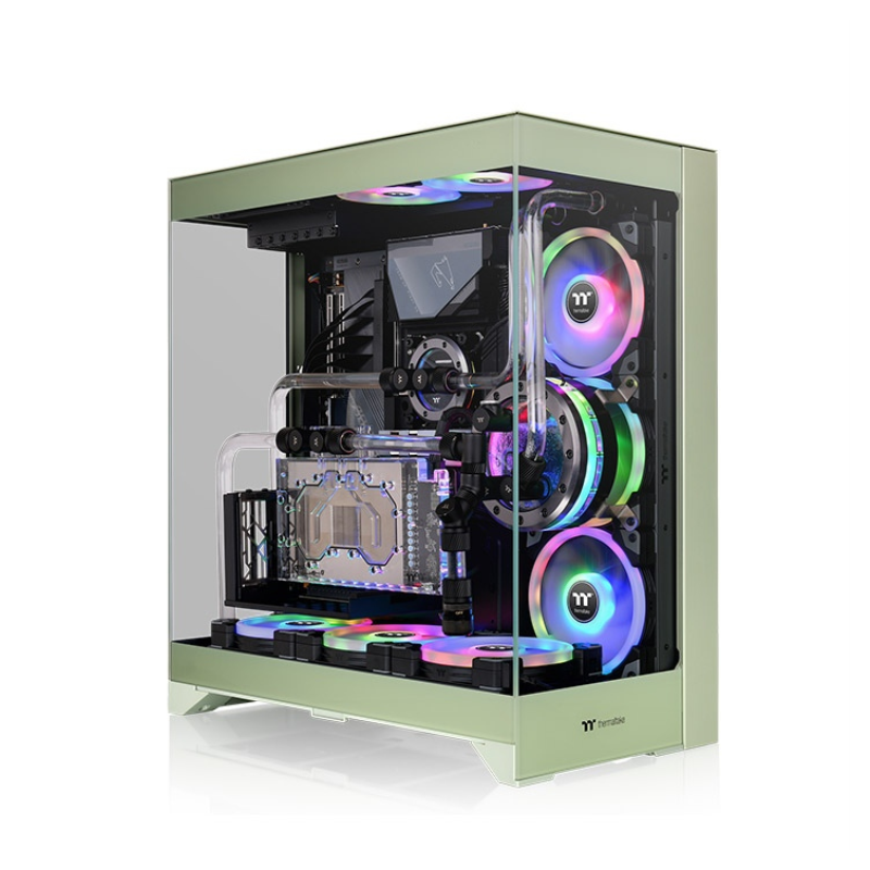 Caja ordenador gaming thermaltake cte e550 tg atx cristal templado verde