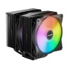 Ventilador disipador cpu be quiet! pure rock pro 3 lx argb 2x 120mm negro