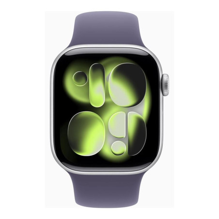 Smartwatch apple watch series 11 gps + cellular 42mm silver alluminium case purple mist sport loop m - l