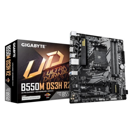 Placa base gigabyte b550m ds3h r2 am4 matx 4xddr4