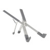 Soporte - base elevador tooq para portatil 17 pulgadas plata
