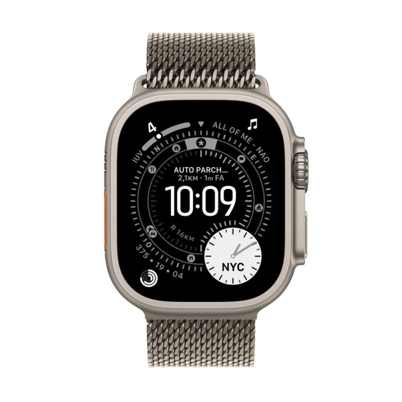 Smartwatch apple watch ultra 3 gps + cellular 49mm natural titanium case natural titanium milanese loop -  l