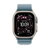 Smartwatch apple watch ultra 3 gps + cellular 49mm natural titanium case blue alpine loop -  l