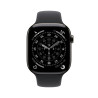 Smartwatch apple watch s11 gps + cellular 42mm slate titanium case black sport band s - m