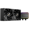 Kit refrigeracion liquida mars gaming mlproii240 frgb 2x120mm negro