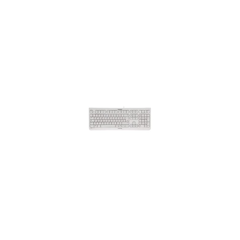 Teclado cherry kc 1000 silencioso usb ultra slim blanco