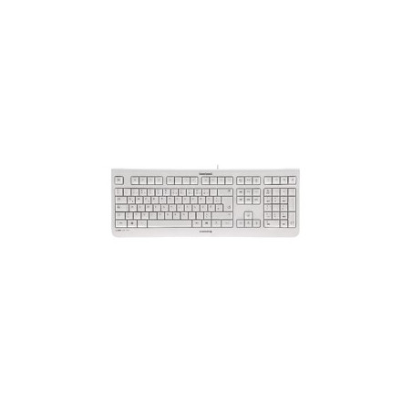Teclado cherry kc 1000 silencioso usb ultra slim blanco