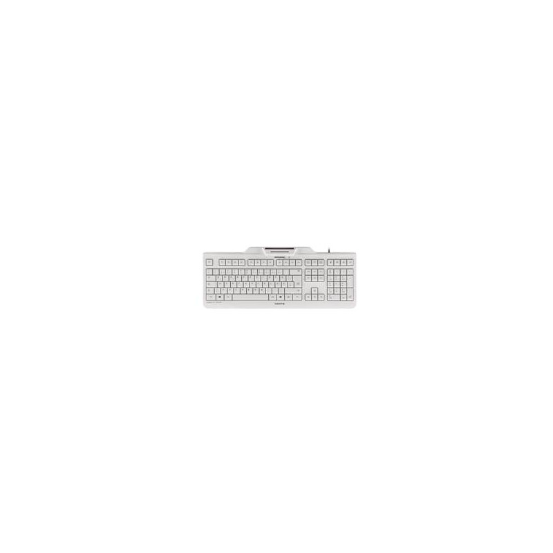 Teclado cherry kc 1000 sc lector de tarjeta chip integrado dni usb blanco