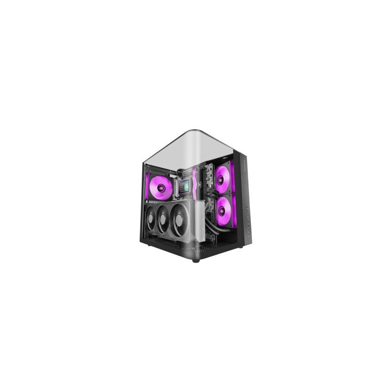 Caja ordenador mars gaming mcinfiniolite atx cristal templado negra