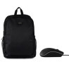 Mochila nilox basic para portatil 15.6 pulgadas negra + raton usb