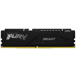 Memoria ram ddr5 16gb kingston - 6000mt - s - fury beast - cl30 - negro