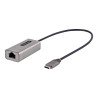 Adaptador de red usb tipo c a rj45 startech macho - hembra -  gris