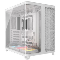 Caja ordenador corsair air 5400 rs - r argb atx cristal templado blanca