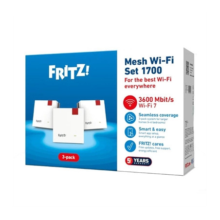 Punto de acceso repetidor fritz! mesh set 1700 3 unidades