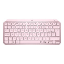 Teclado logitech mx keys mini rosa wireless inalambrico bateria