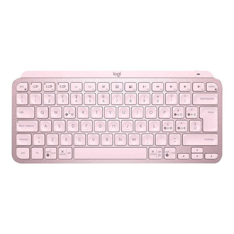 Teclado logitech mx keys mini rosa wireless inalambrico bateria