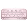 Teclado logitech mx keys mini rosa wireless inalambrico bateria
