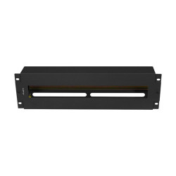 Panel lanberg de distribucion de tension 19'' 3u con rail din ts - 35 negro