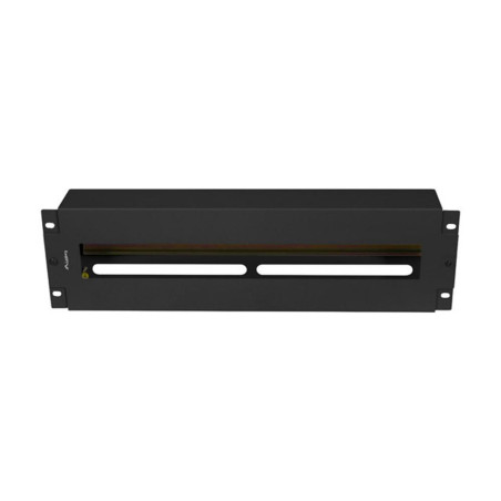 Panel lanberg de distribucion de tension 19'' 3u con rail din ts - 35 negro