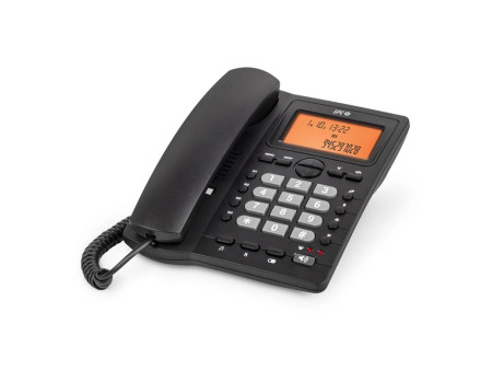 Telefono fijo spc office id 2 lcd negro mute - 24 melodias - tecla r - 4 memorias directas