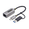 Adaptador usb tipo c - usb tipo a a ethernet startech macho - hembra
