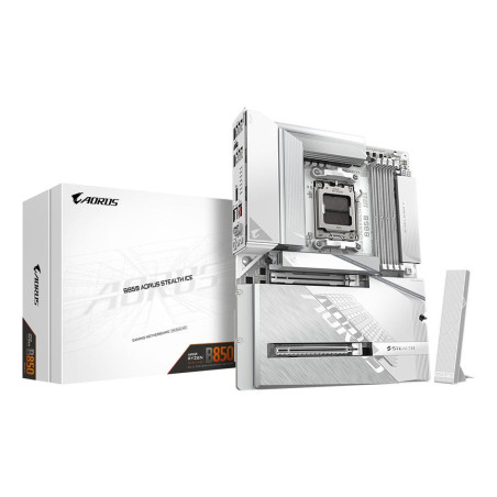 Placa base gigabyte b850 aorus stealth ice atx am5 -  4x ddr5 -  2x sata3
