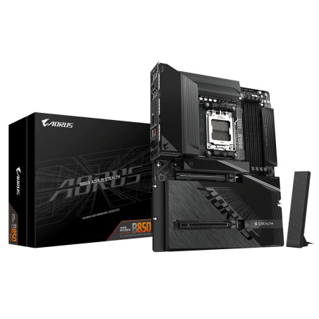 Placa base gigabyte b850 aorus stealth atx am5 -  4x ddr5 -  2x sata3