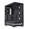 Caja ordenador gaming einarex s800 atx rgb cristal templado negra