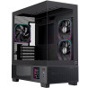 Caja ordenador gaming einarex sm501d atx rgb cristal templado negra