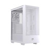Caja ordenador gaming einarex p100 core atx cristal templado blanca