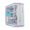 Caja ordenador gaming nox hummer anvil atx argb cristal templado blanca
