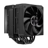 Ventilador disipador cpu hiditec dc40 pro pwm 2x 120mm negro