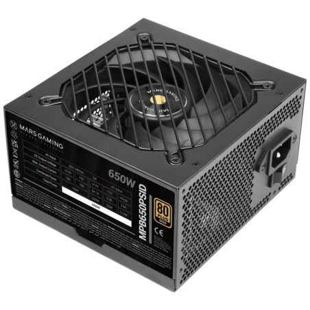 Fuente alimentacion mars gaming mpb650psid atx 650w negra