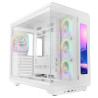 Caja ordenador mars gaming mc - revmaxw atx argb lcd 11.8 pulgadas cristal templado blanca