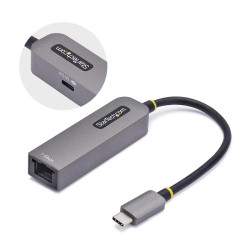 Adaptador usb tipo c a ethernet startech macho - hembra -  gris