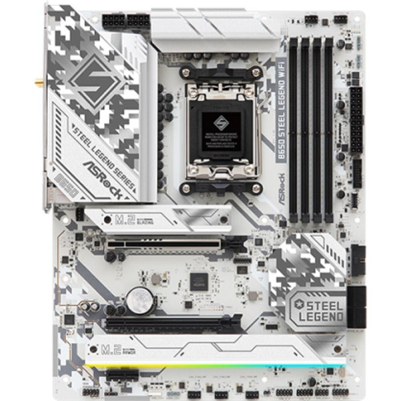 Placa asrock b650 steel legend wifi am5 atx -  4x ddr5
