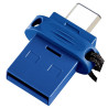 Memoria usb tipo a - usb tipo c verbatim storengo 64gb azul