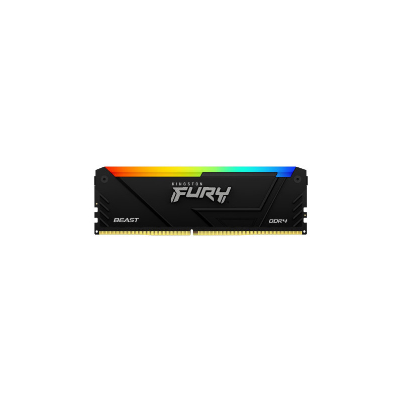 Memoria ram ddr4 16gb kingston - 3600mt - s - fury beast rgb - cl18