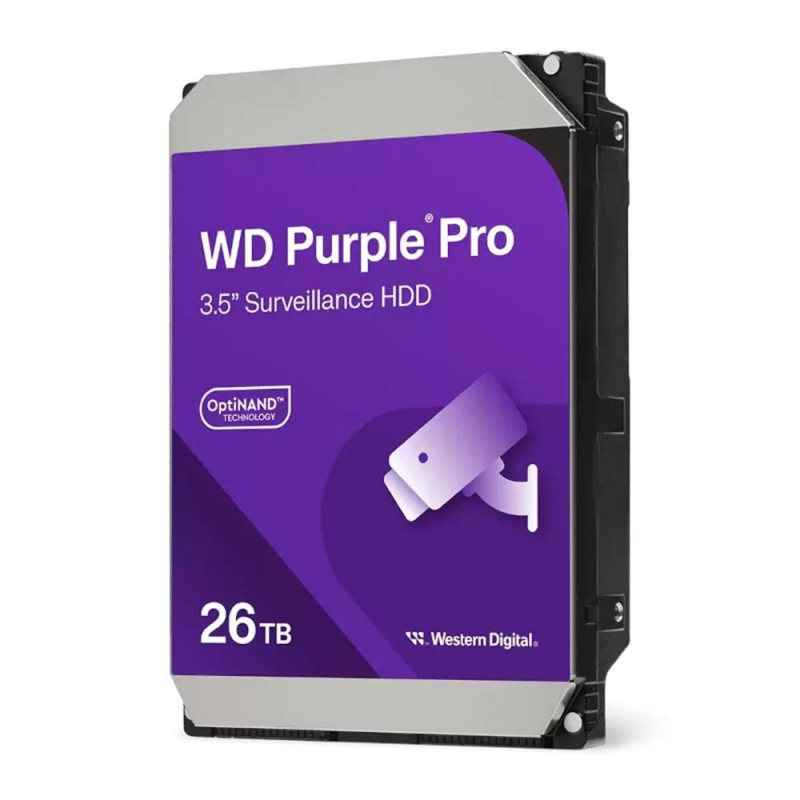 Disco duro interno hdd wd western digital purple pro wd260purp 26tb 3.5 pulgadas sata 7200rpm 512mb