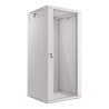Armario lanberg mural rack 19 pulgadas 27u -  600x600 flat pack puerta cristal gris