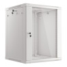 Armario lanberg mural rack 19 pulgadas 15u -  600x600 flat pack gris puerta cristal
