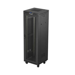 Armario lanberg rack 19 pulgadas 37u -  600x600 flat pack puerta perforada con lcd