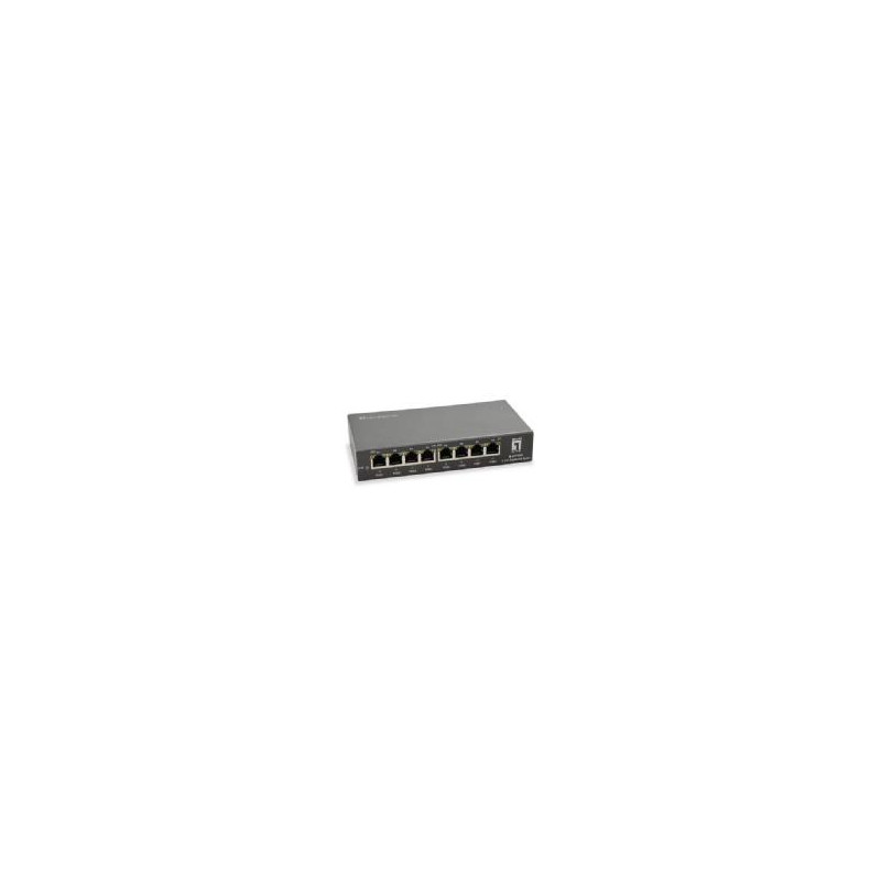 Switch level one 8 puertos 10 - 100 - 1000 poe 120w no gestion