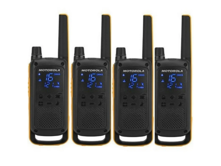 Walkie talkie motorial t82 extreme pack 4unidades hasta 10km