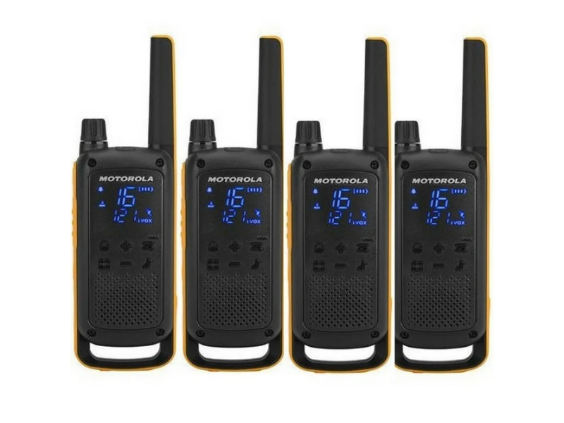 Walkie talkie motorial t82 extreme pack 4unidades hasta 10km