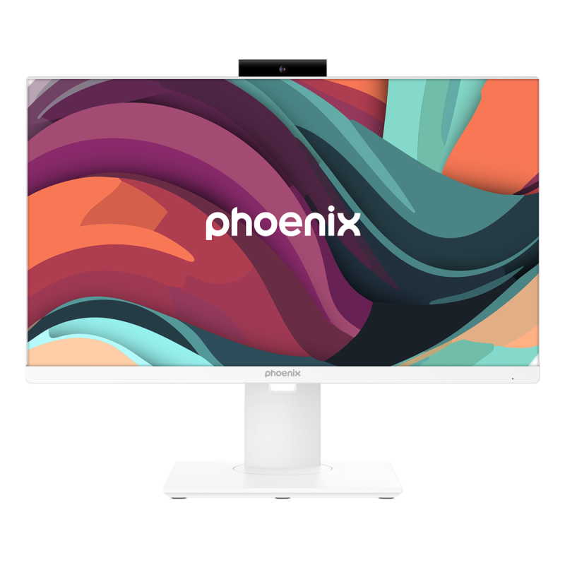 Barebone all in one phoenix campro 24 pulgadas blanco placa asus h610t2 lga1700 ddr5 adaptador 120w