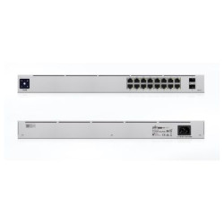 Switch 16 puertos ubiquiti susw - 16 - poe gigabit l2 2ptos sfp poex8 42w