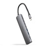 Hub nanocable usb - c 8 en 1 conversor usb - c 3.1 a 2xusb - a 3.0 + 3xusb - c 3.0 + usb - c pd + hdmi 4k@60hz + audio j